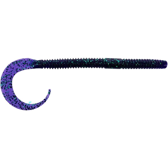 Yamamoto 10" Ichi Worm Purple W/Emerald Flake