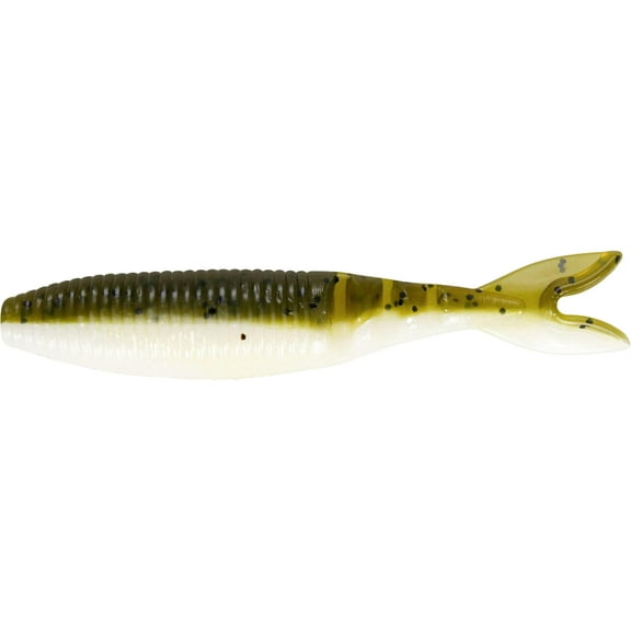 Yamamoto Zako Slim 3.5" Swimbait Green Pumpkin W/Black/White