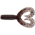 thumbnail image 1 of Yamamoto 5" Double Tail Grub Cinnamon/Blk&Prpl Flk, 1 of 3