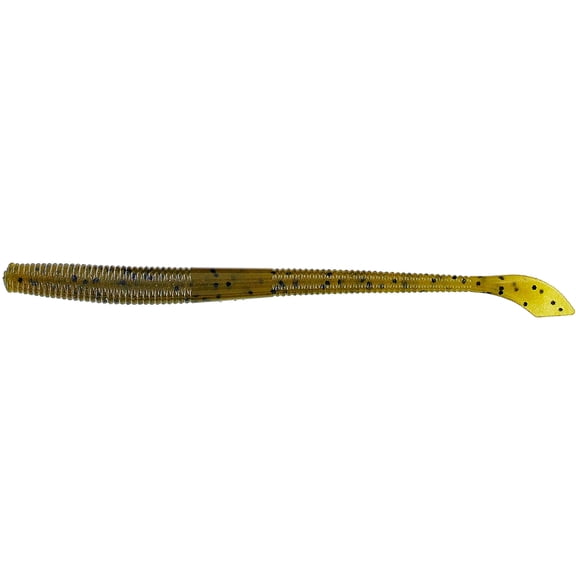 Yamamoto 5'' Kut Tail Worm Grn Pumpkin/Blk Flk
