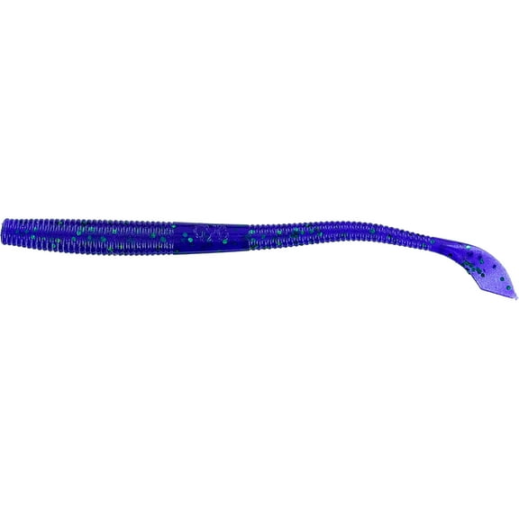 Yamamoto 5'' Kut Tail Worm Purple W/Emerald Flk