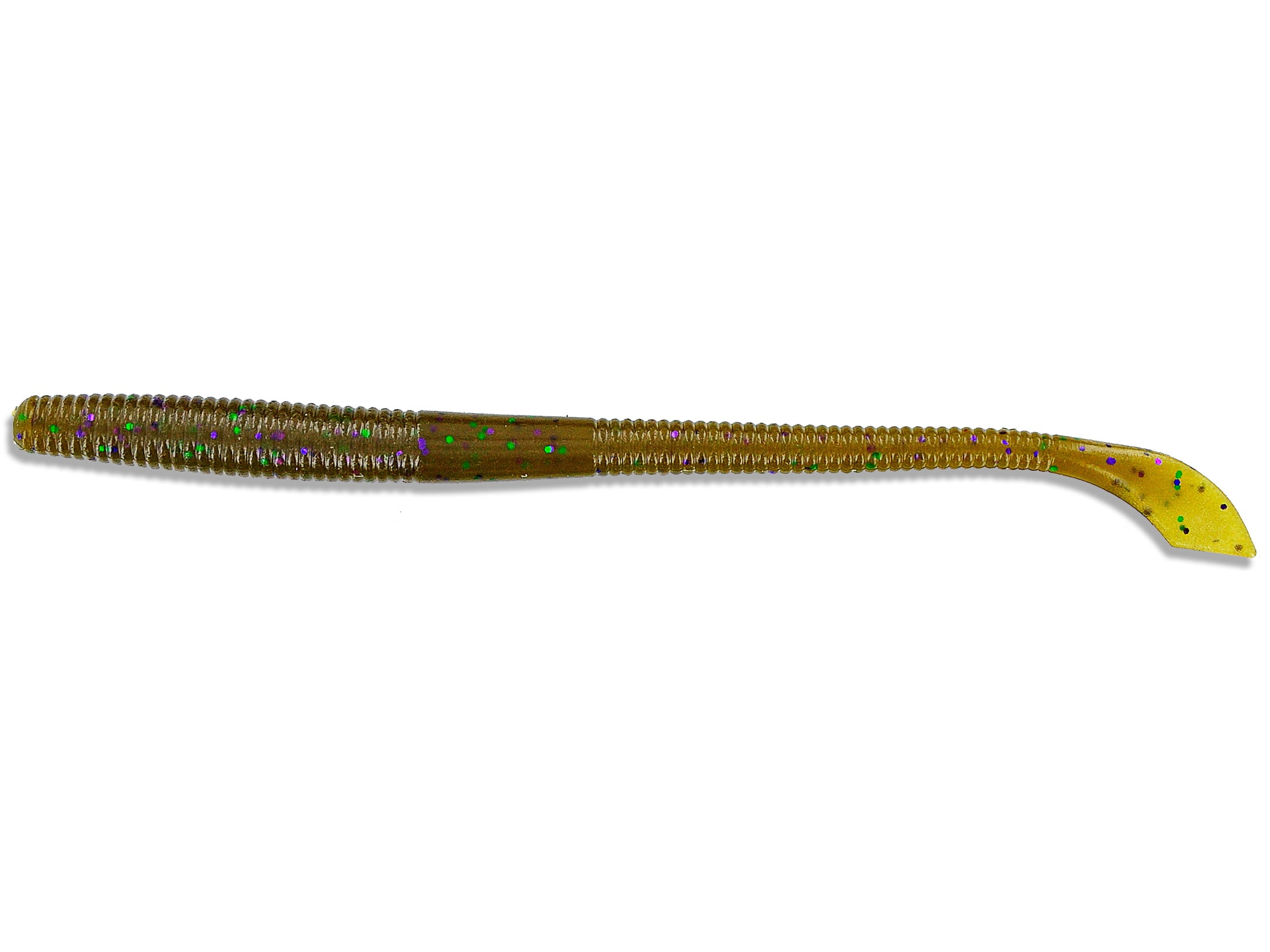 Gary Yamamoto 4 Inch KUT Tail Worm Fishing Soft Baits - 10 Pack, Brown Bluegill Color - View #9