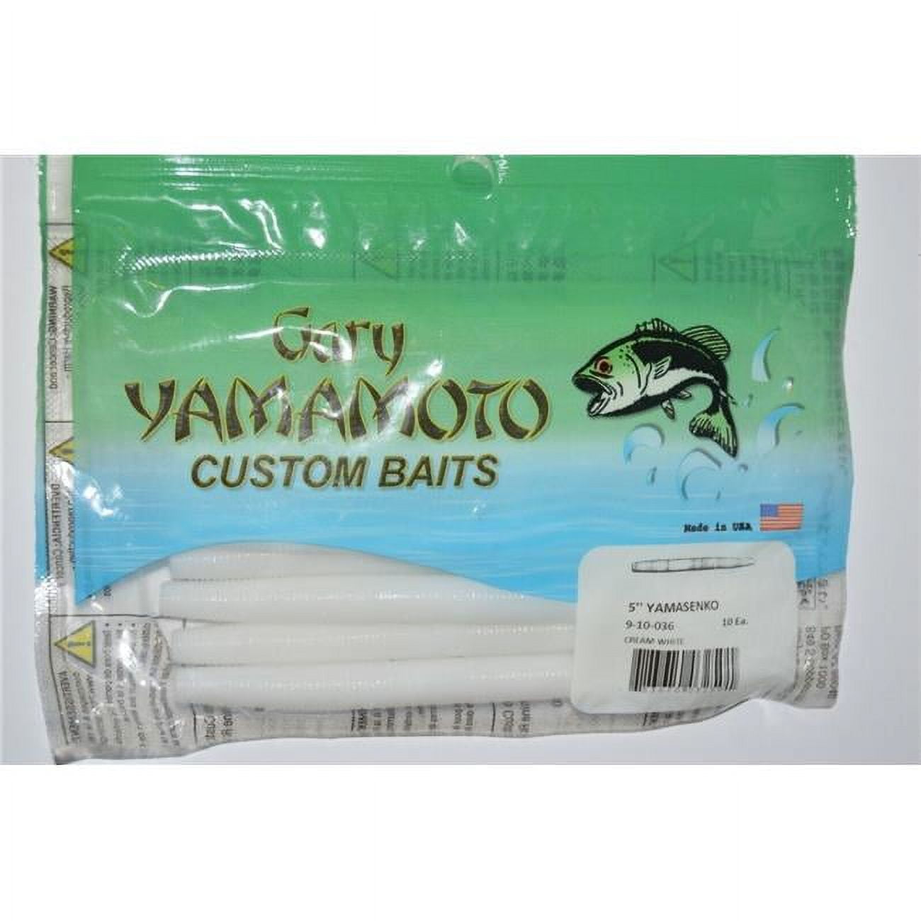Yamamoto Baits Senko 5in Worm, 10 Pack, Cream White, 