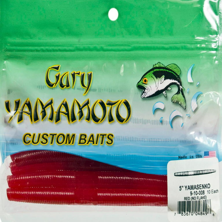 Yamamoto Baits Senko 5in Worm, 10 Pack, Red