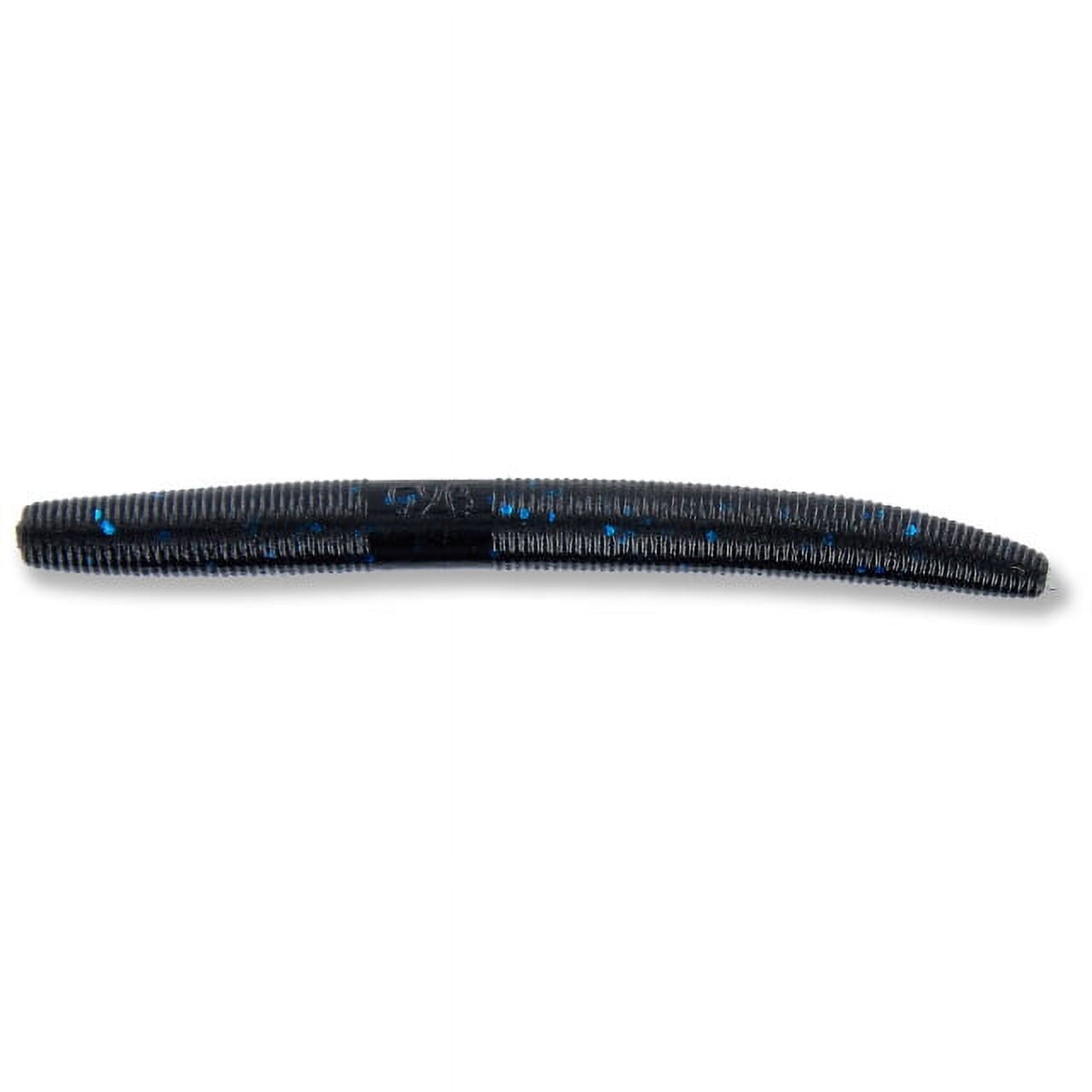 Yamamoto Baits Senko Worm, 10 Pack, 4in, Black/Large Blue Flake