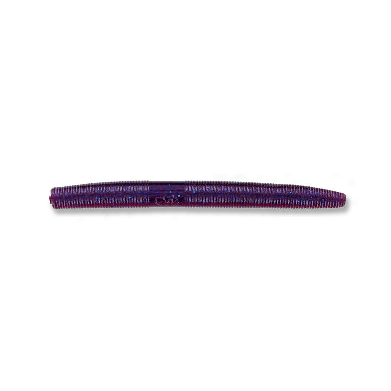 Yamamoto Baits Senko Worm, 10 Pack, 4in, Purple Pearl With Small Blue,  YAM-9S-10