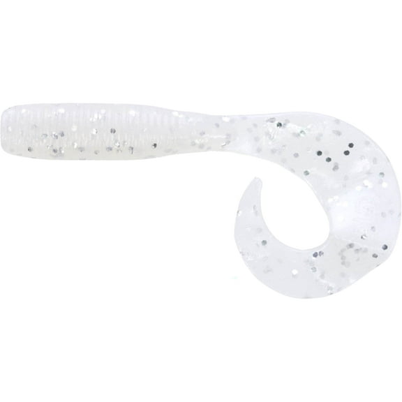 Yamamoto Baits Single Tail Grub, 20, 5in, Blue Pearl with Large Silver Flake, 18