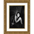 thumbnail image 1 of Yamamoto, Eiji 13x18 Gold Ornate Wood Framed with Double Matting Museum Art Print Titled - Female cellist, 1 of 4