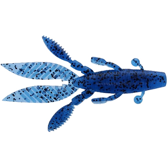 Gary Yamamoto 4.5" FLAPPIN' HOG/Blue W/Large Black Flake 5 Pack