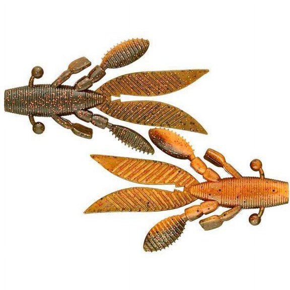 Gary Yamamoto Flappin' Hog 3 3/4 inch Creature Bait 7 pack Watermelon Copper Orange Red