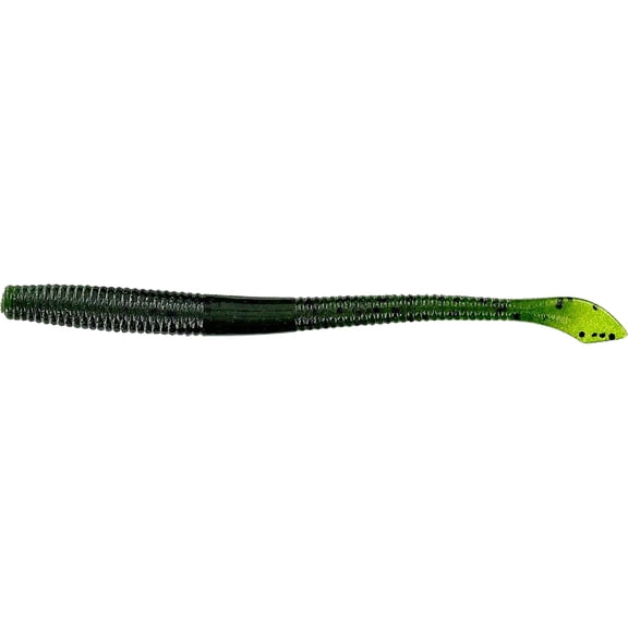 YAMAMOTO BAITS 4" KUT TAIL WORM / 20 PACK / WATERMELON W/ LARGE BLACK FLAKE
