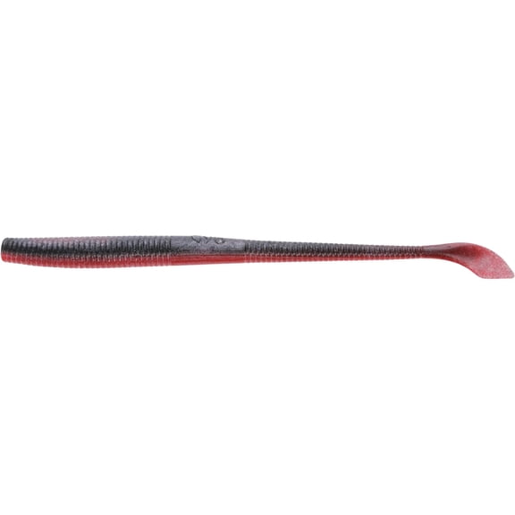 Yamamoto Kut Tail Worm 5" Red Shad W/Red & Black Laminate