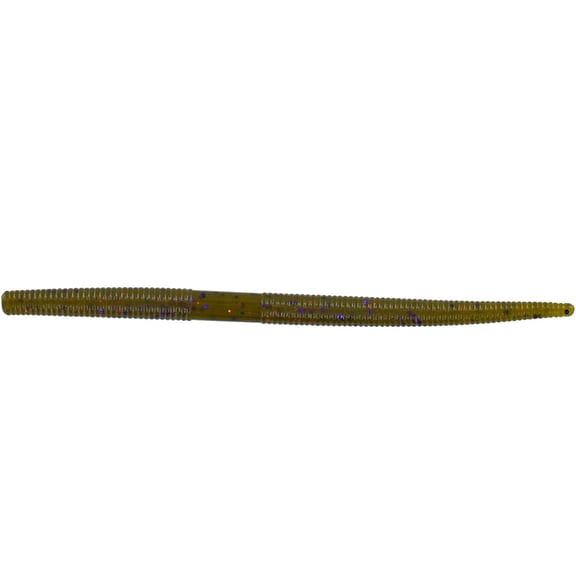 5" THIN SENKO GREEN PUMPKIN W/ PURPLE & COPPER FLAKE 10 PACK