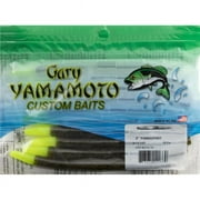 Yamamoto YAM-9-10-547 5 in. Senko Green & Pumpkin Fishing Lure with Chartreuse Tail - Pack of 10