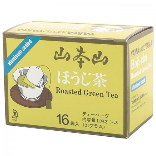 Yamamotoyama Hoji Cha Green Teabag 16's, British Import (Pack of 3)