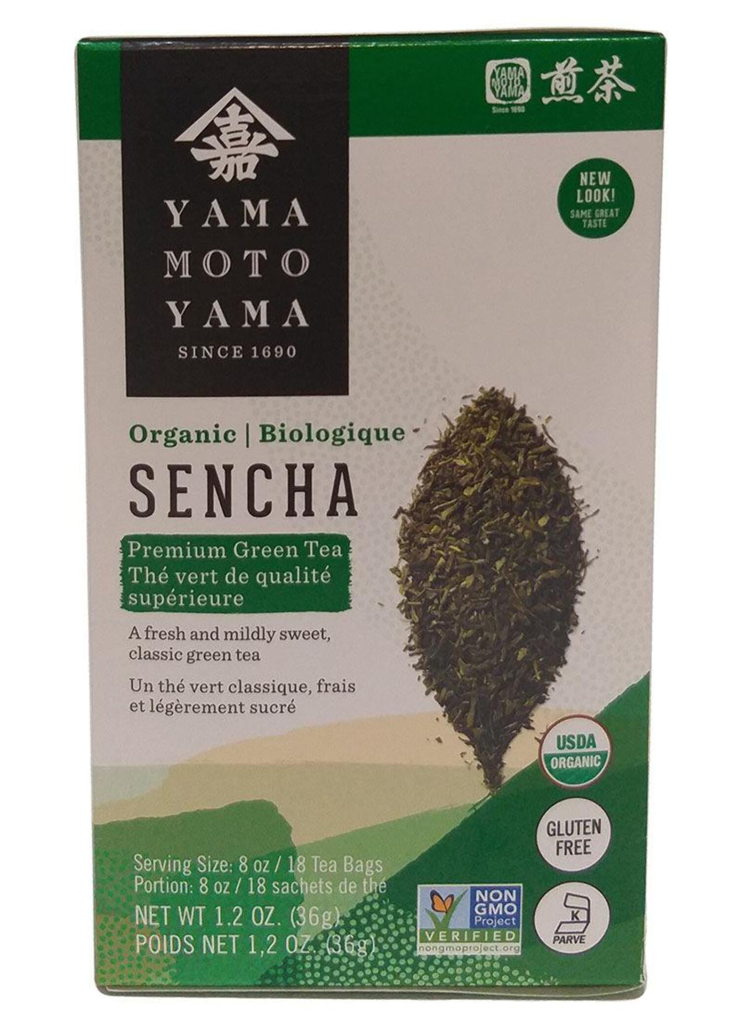 Yamamotoyama Organic Sencha Green Tea Bag - 1.2 oz - Walmart.com