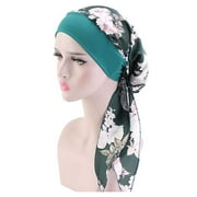 Yaman Visor hats for women Women's Casual Loose Print Chemo Beanie Cancer Headwear Turban Cap Polyester