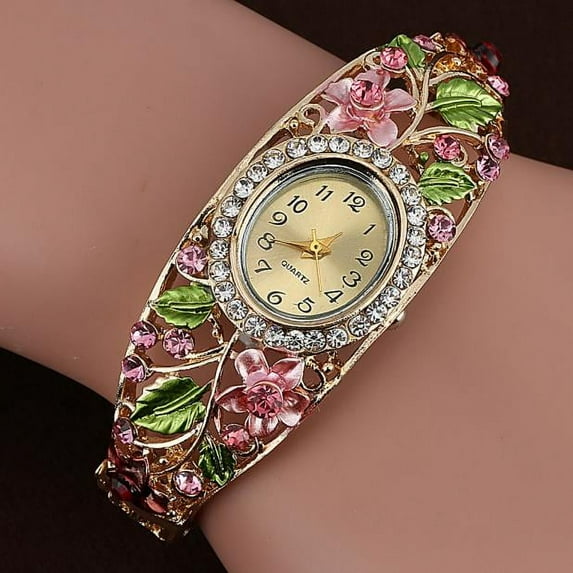 Yaman Watch for Women Women Bangle Flower Bracelet Quartz Watch Wristwatch PK other