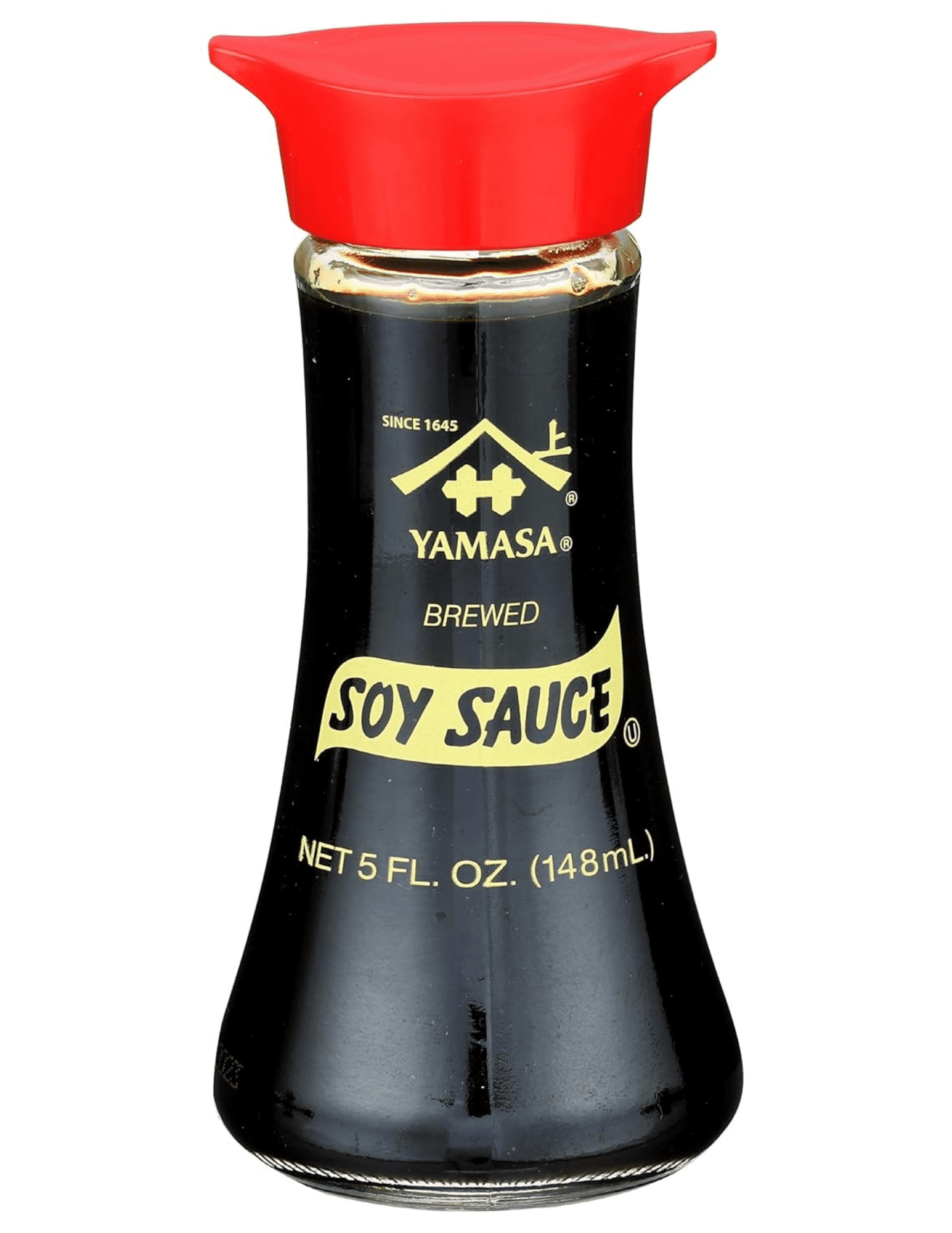 Yamasa Soy Sauce Dispenser, 5oz, Includes Glass Bottle Dispenser | Contains Wheat and Soybeans