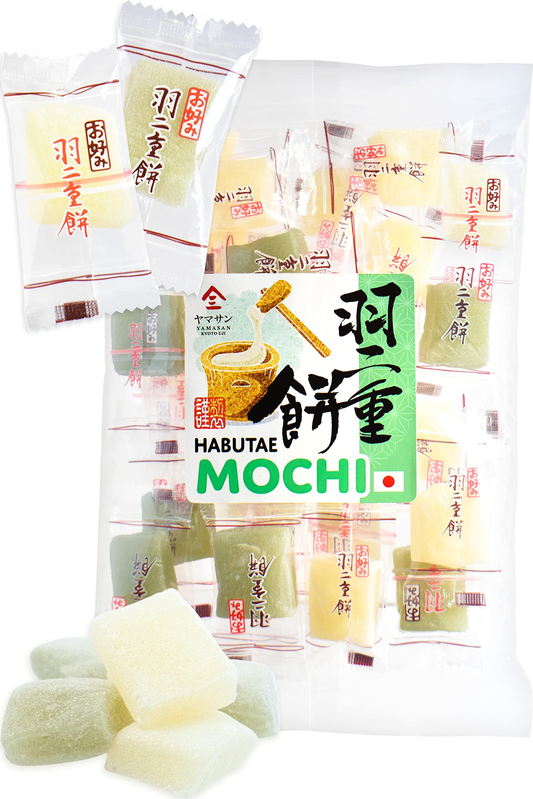 Yamasan Japanese Habutae Mochi Soft Candy, Individually Wrapped, 10.58 oz
