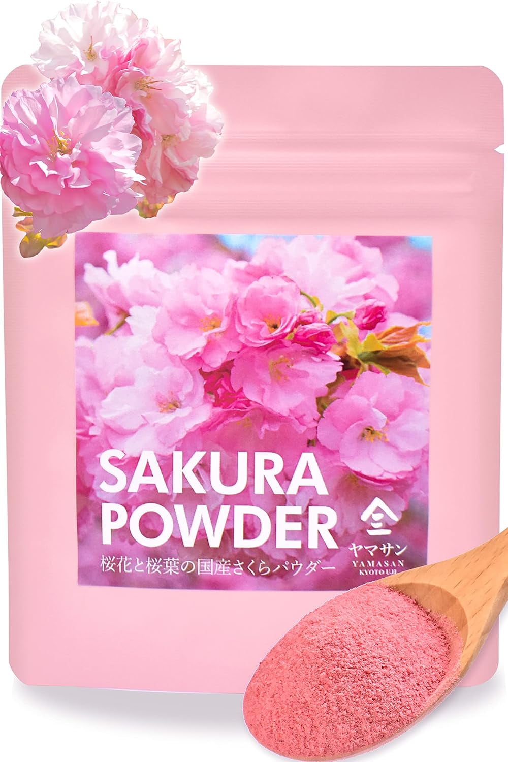 Yamasan Japanese Sakura Cherry Blossom Powder for Drinks