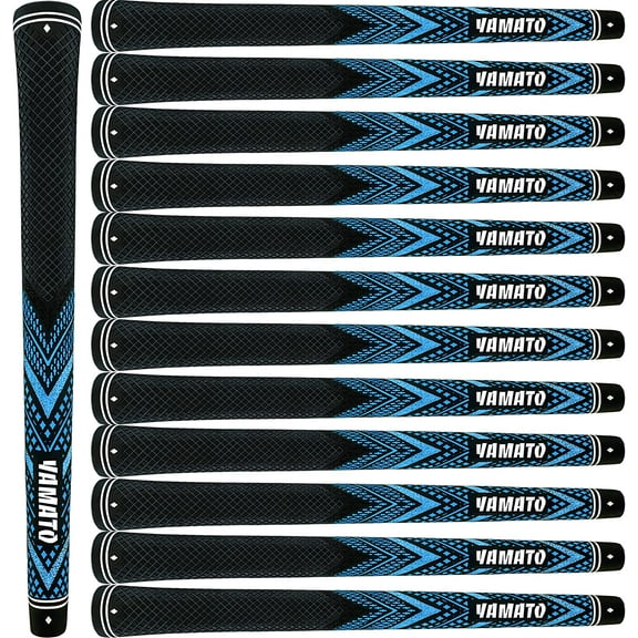 Yamato High-Performance Golf Club Grips, Midsize/Standardsize, 13 Pack, Innovative Rubber Material