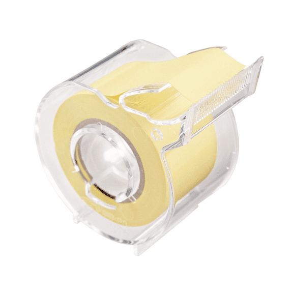 Yamato Memoc Recycled Sticky Note Slim Dispenser: 1 in. x 33 ft. (Light Yellow)