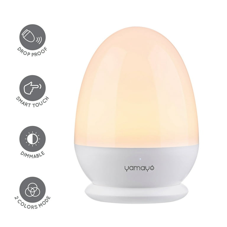 Yamayo Rechargeable LED Night Light for Kids Baby Egg Lamp for