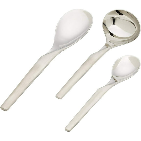 Yamazaki Brandon 3-Piece Complete Spoon Set 18/8 Stainless Steel