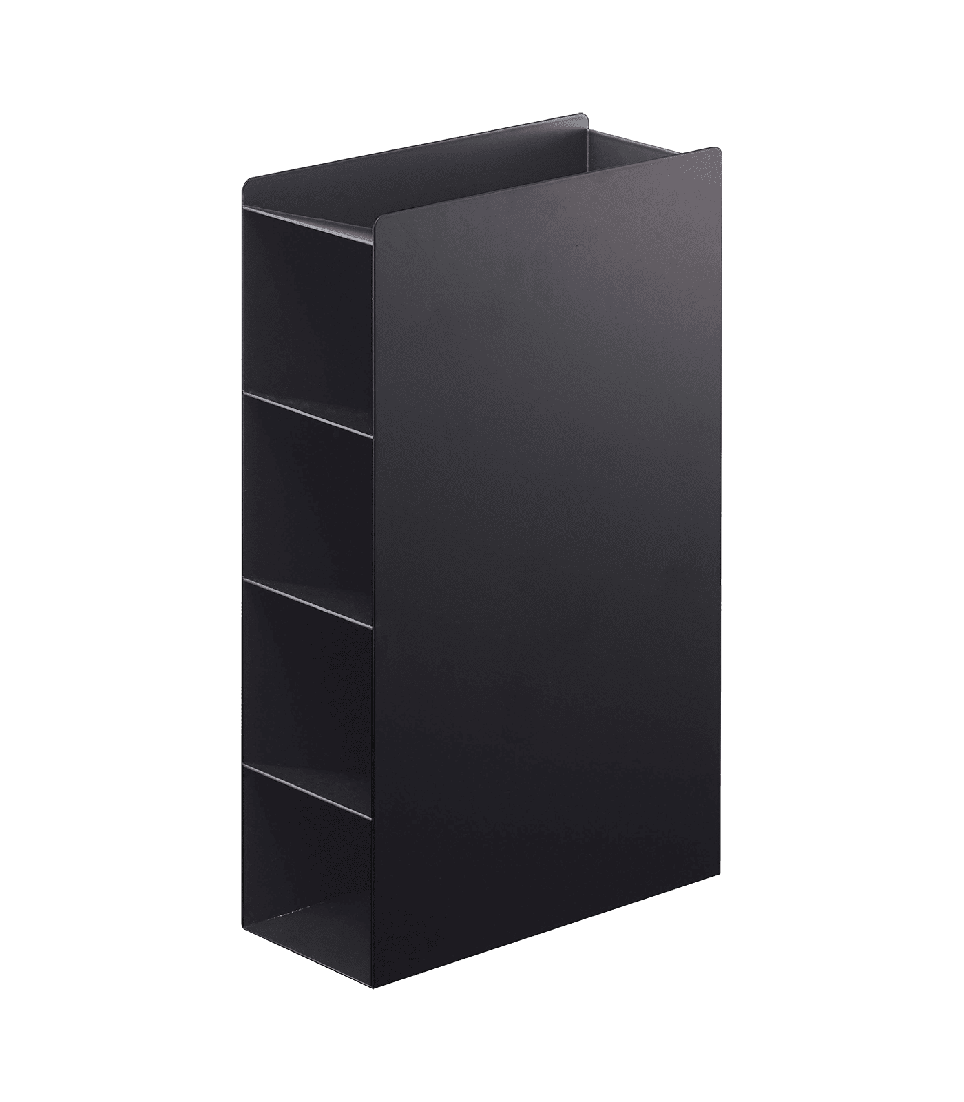 Black Steel 4-Tier Food Wrap Organizer Stand