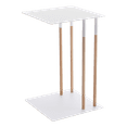 thumbnail image 1 of Yamazaki Home C Side Table, White, Steel, Supports 11 pounds, 1 of 7