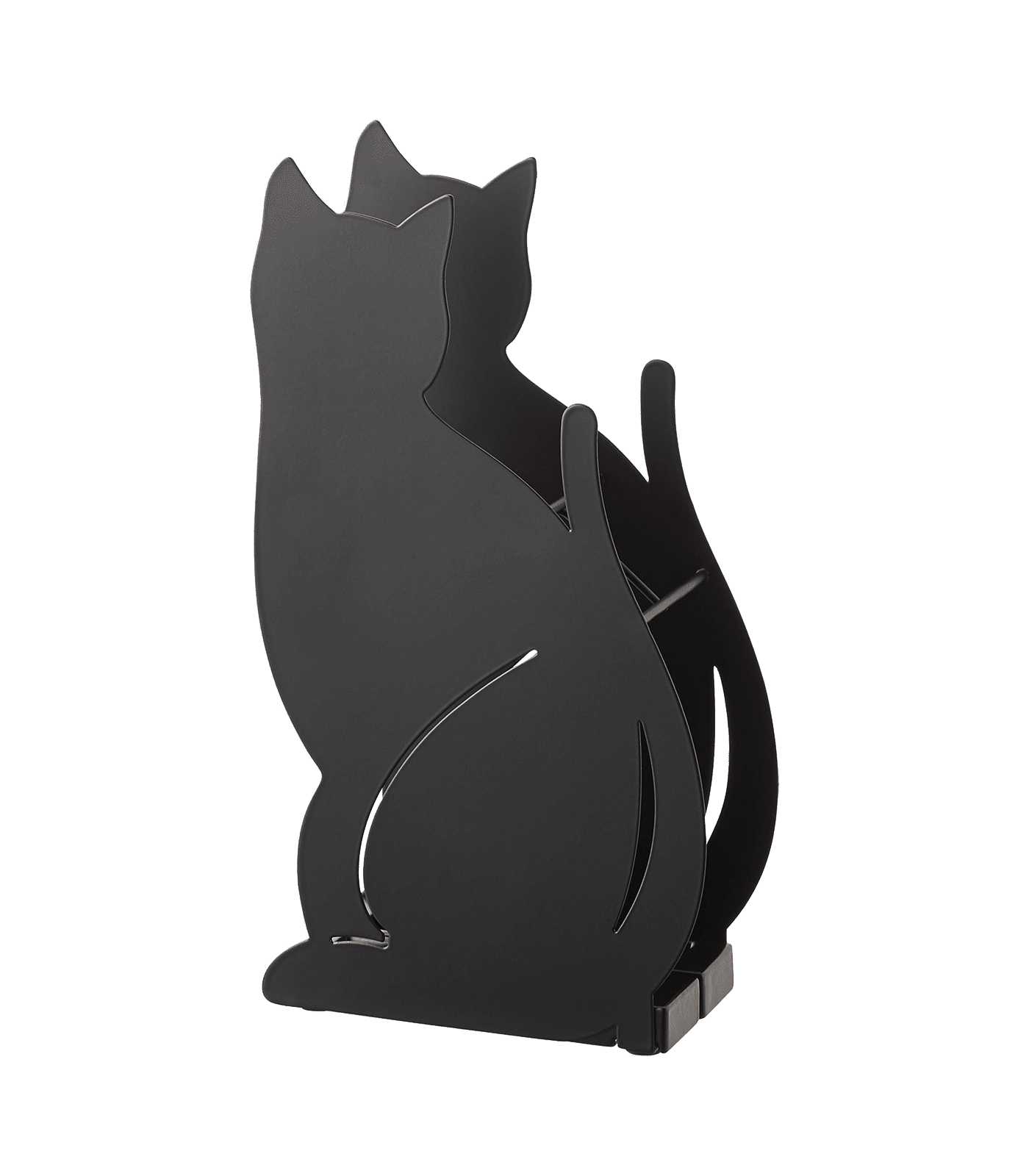 Black Cat Silhouette Metal Umbrella Stand