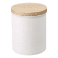 thumbnail image 1 of Yamazaki Home Ceramic Canister - Four Styles, White, Ceramic, Plain, 15.25 oz., 450 ml, Airtight, Dishwasher Safe, Lid, No Assembly, 1 of 7