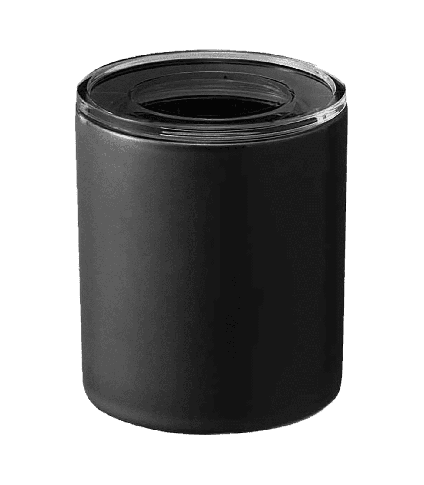 Large Black Ceramic Food Storage Container with Airtight Lid