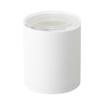 thumbnail image 1 of Yamazaki Home  Ceramic Canister - Two Sizes, Ceramic, Large, 2.1 cups, 500 milliliters - L 4.13 x W 4.13 x H  4.72 inches White, 1 of 6