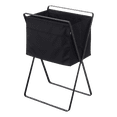 thumbnail image 1 of Yamazaki Home Elevated Laundry Hamper, Black, Steel, 9.8 gallons, 35 liters, Supports 11 pounds, Collapsible, Handles, No Assembly, 1 of 7