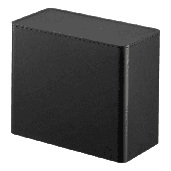 Yamazaki Home Coffee Filter Case, Black, Polypropylene, Lid, No Assembly