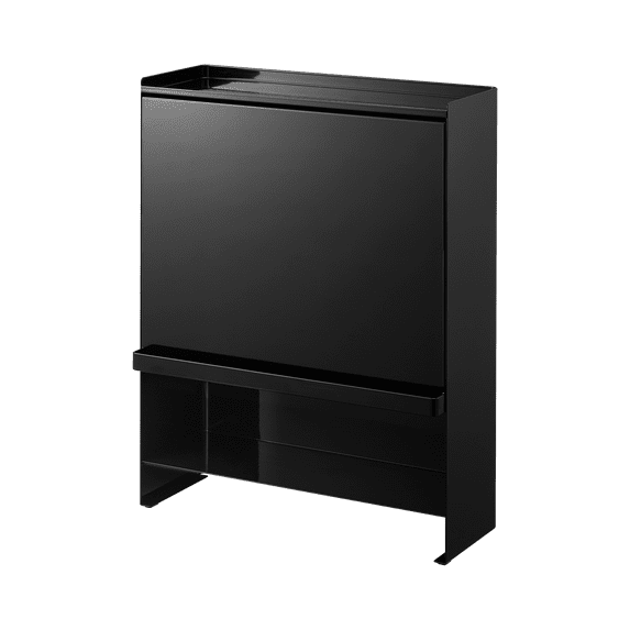Yamazaki Home Concealable Spice Rack, Black, Steel, No Assembly