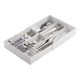 thumbnail image 1 of Yamazaki Home Cutlery Organizer - Three Styles, White, ABS Plastic, Expandable II, Adjustable, Expandable, No Assembly, 1 of 5