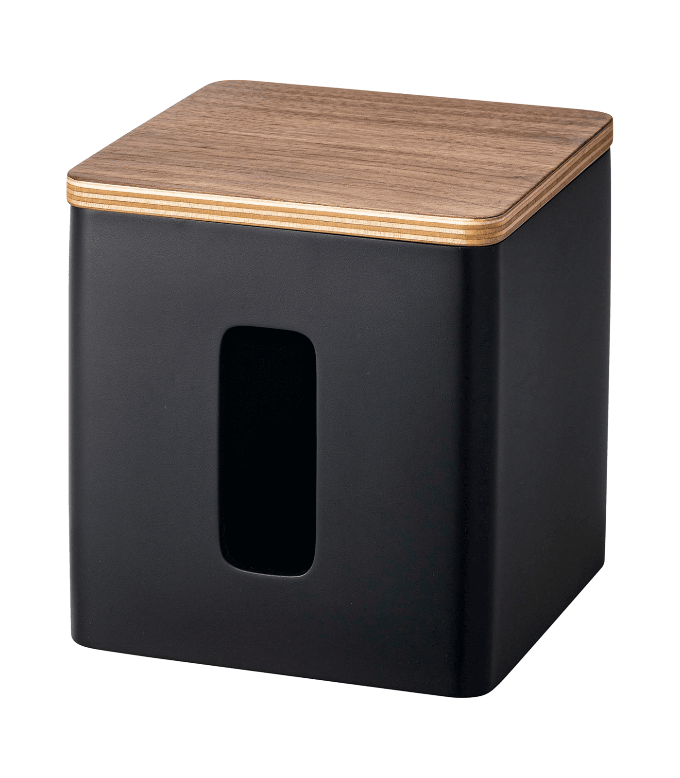 Black Compact Metal Paper Holder for Tissue and Napkins