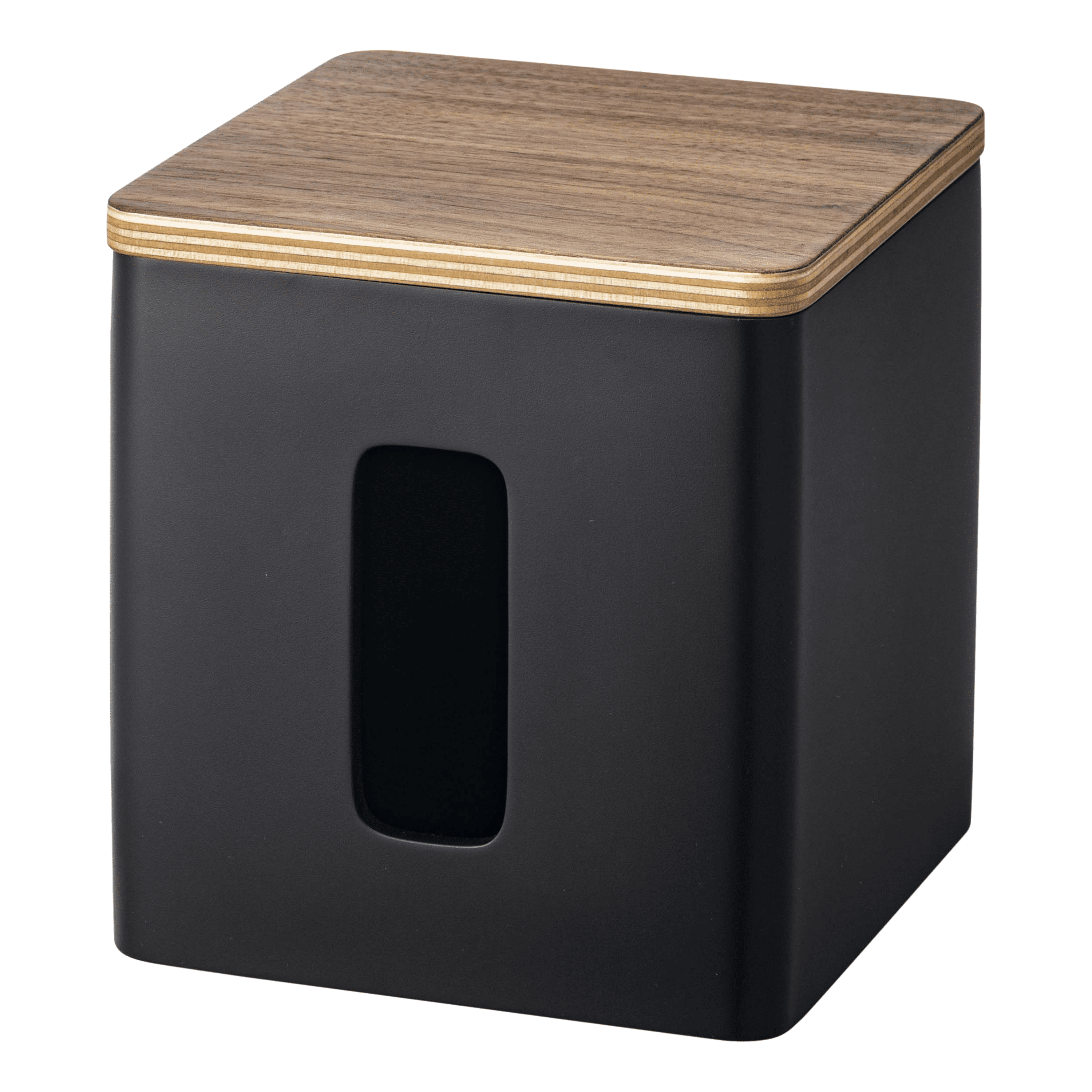 Black Compact Metal Paper Holder for Tissue and Napkins