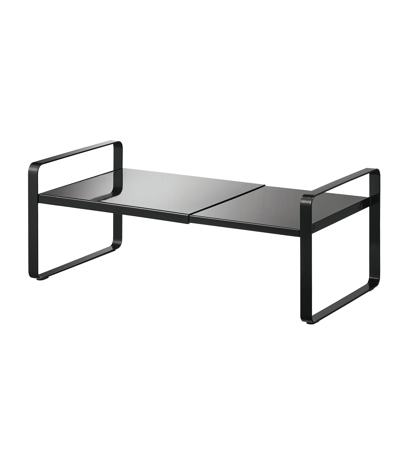 Black Expandable Countertop Organizer with Front Bar
