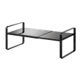 thumbnail image 1 of Yamazaki Home Expandable Kitchen Riser, Black, Steel, Small, Expandable, 1 of 7