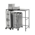 thumbnail image 1 of Yamazaki Home Expandable Suitcase Rack, Black, Steel, Expandable, 1 of 7