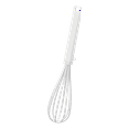 thumbnail image 1 of Yamazaki Home Floating Whisk, White, Silicone + Nylon, Dishwasher Safe, Floating Design, No Assembly, 1 of 7