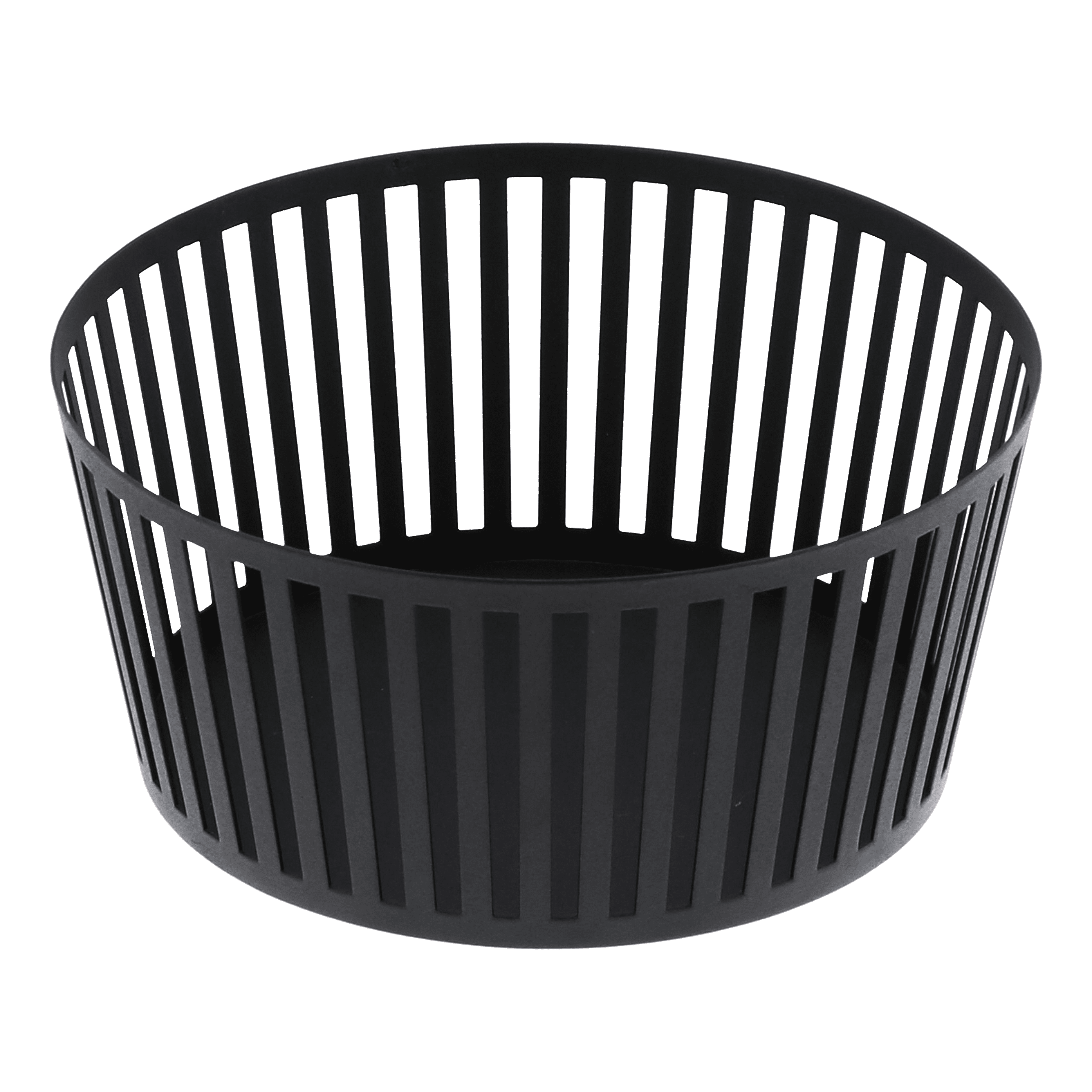 Tall Black Steel Minimalist Fruit Basket