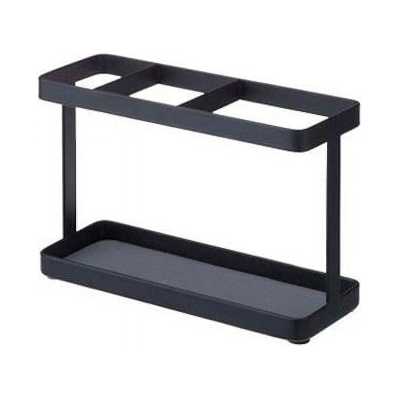 Black Steel Haircare Appliance Organizer with Hooks