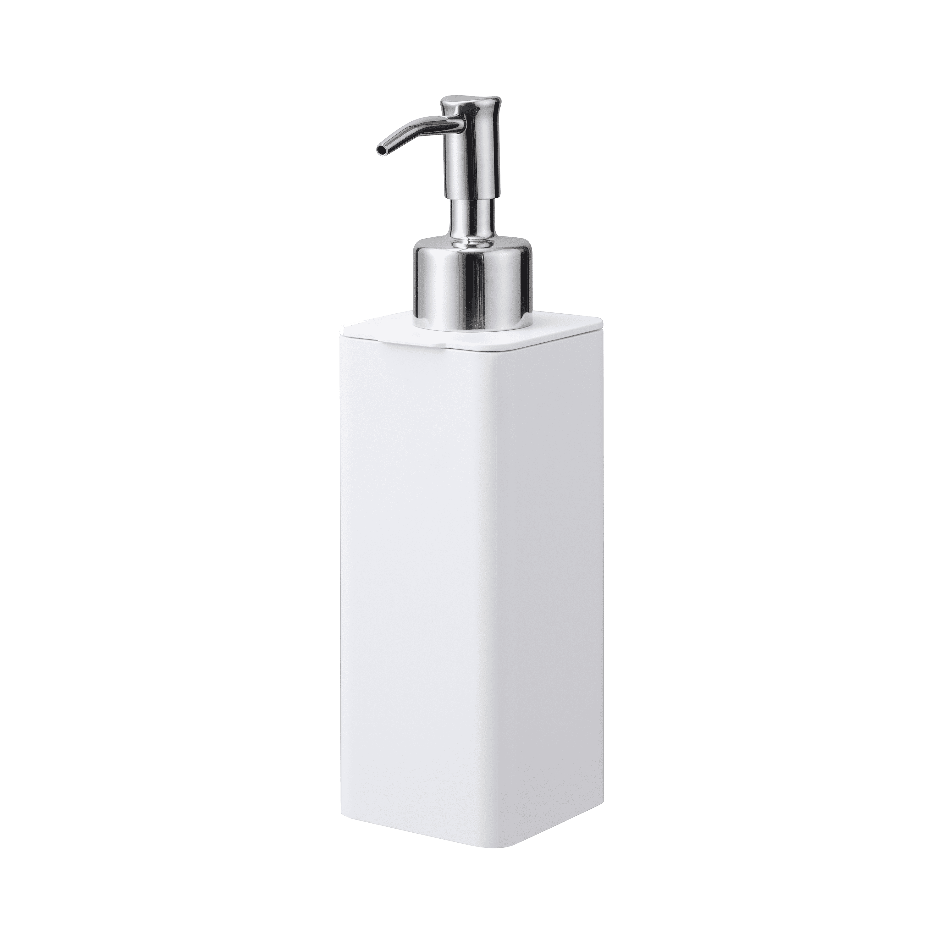 White ABS Plastic Refillable Hand Soap Dispenser with Pump