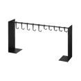 thumbnail image 1 of Yamazaki Home Hat Hanging Organizer, Black, Steel, Supports 5.5 pounds, Adjustable, 1 of 7