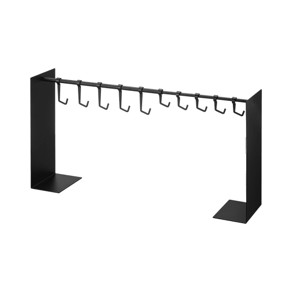 Yamazaki Home Hat Hanging Organizer, Black, Steel, Supports 5.5 pounds, Adjustable